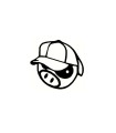 Stickers SUBARU PIG CAP