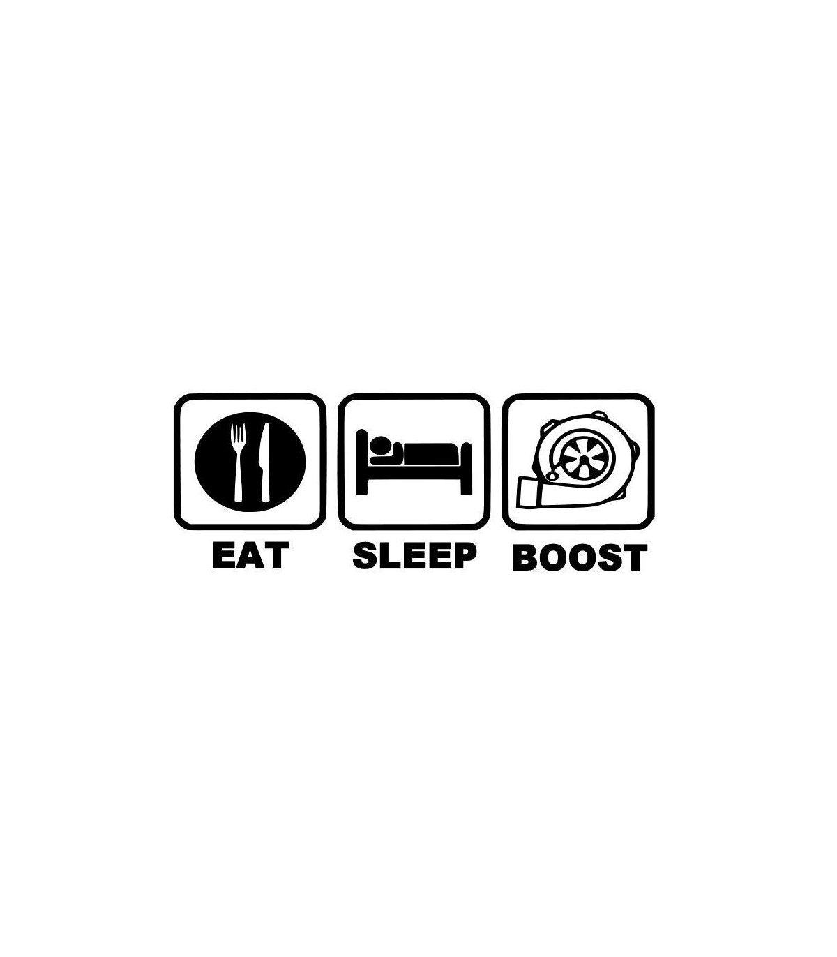 Stickers EAT SLEEP BOOST