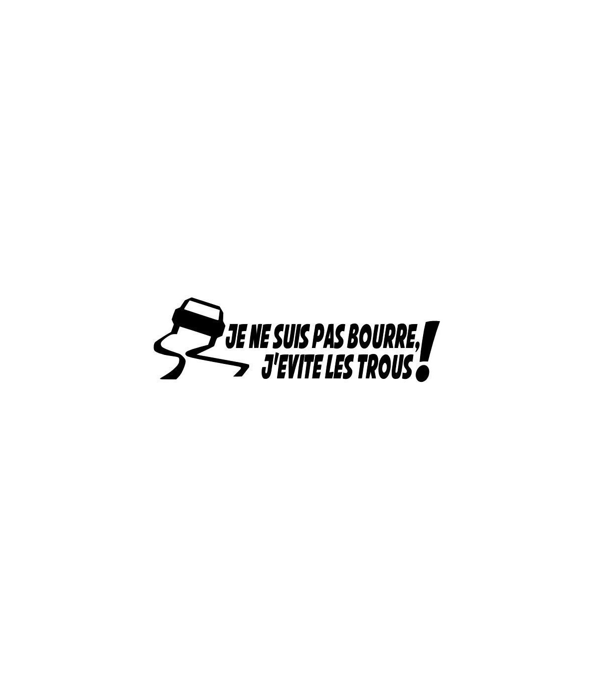 Stickers PAS BOURRE