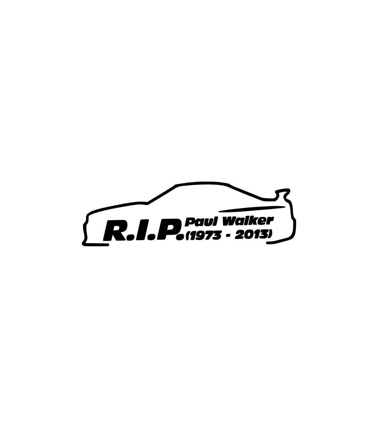 Stickers PAUL WALKER 8 GAUCHE