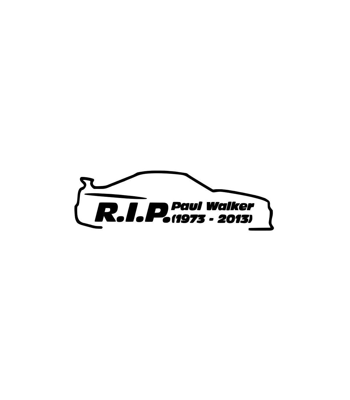 Stickers PAUL WALKER 8 DROIT