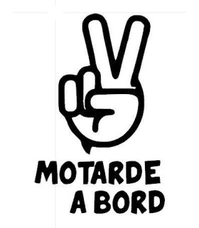 Stickers MOTARDE A BORD