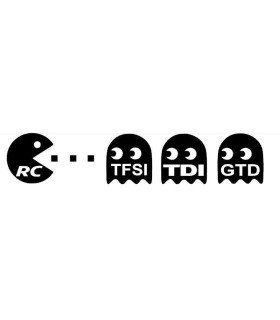 Stickers PAC MAN MANGE TFSI TDI GTD