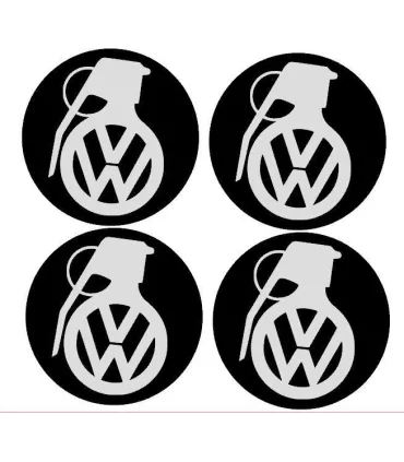 Stickers CENTRE DE ROUE VW GRENADE x4