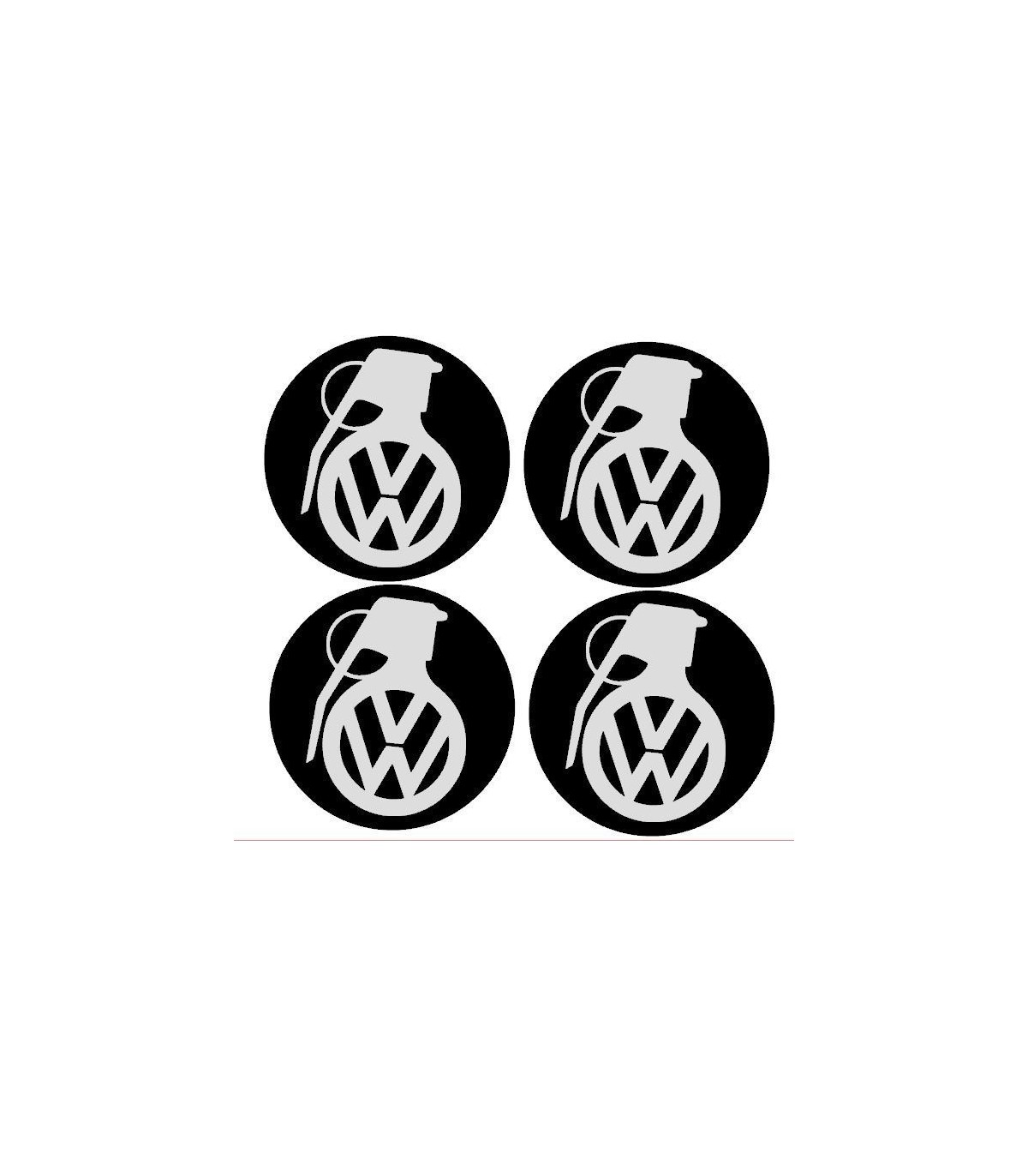 Stickers CENTRE DE ROUE VW GRENADE x4