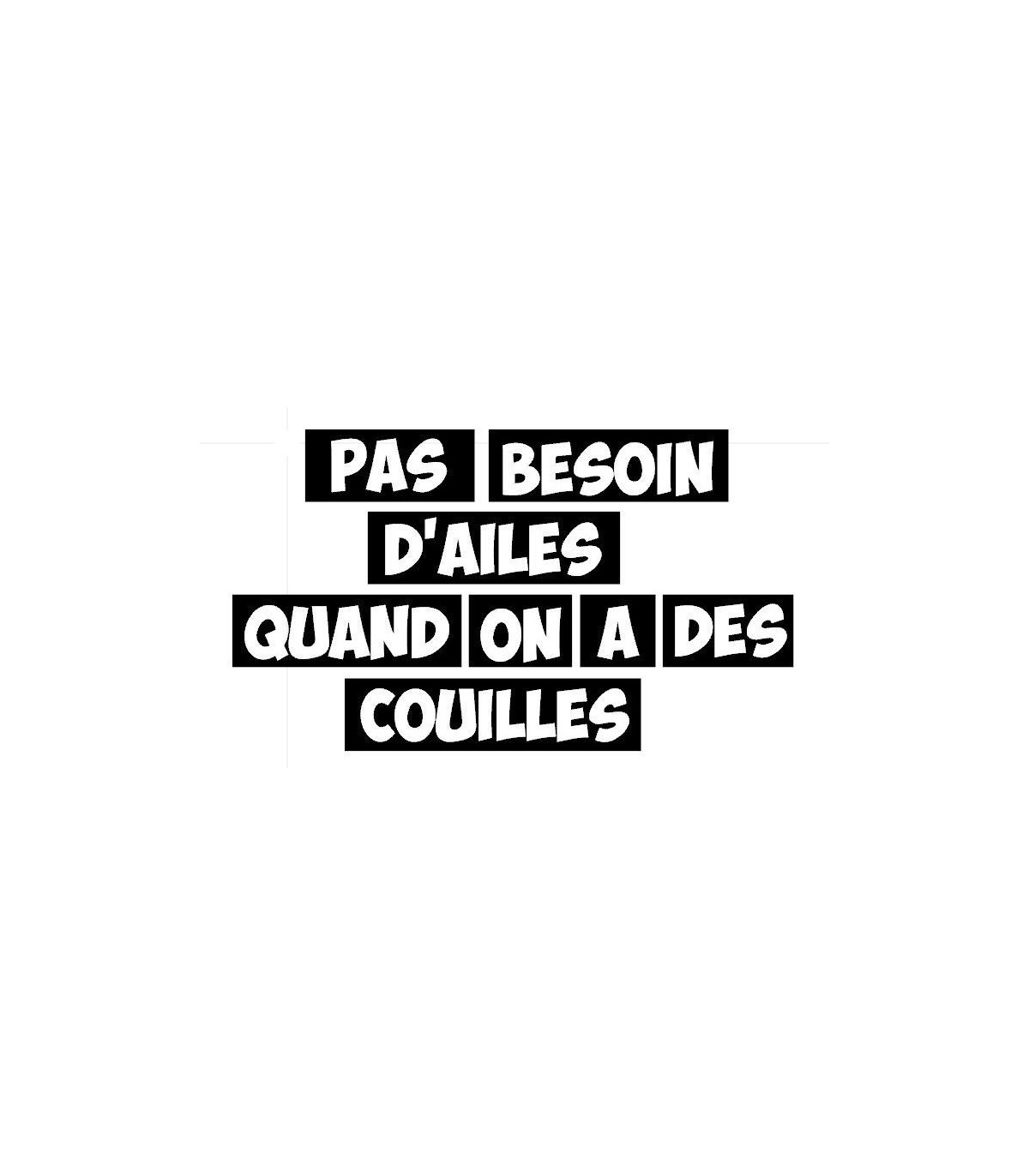 Stickers PAS BESOIN D'AILES...