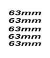 LOT DE 5 STICKERS 63mm