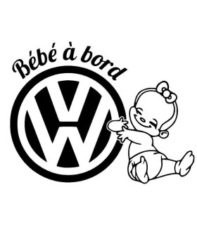 Stickers BÉBÉ A BORD VW FILLE
