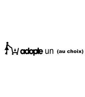 Stickers ADOPTE UN Personnalisable 