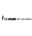 Stickers ADOPTE UN Personnalisable