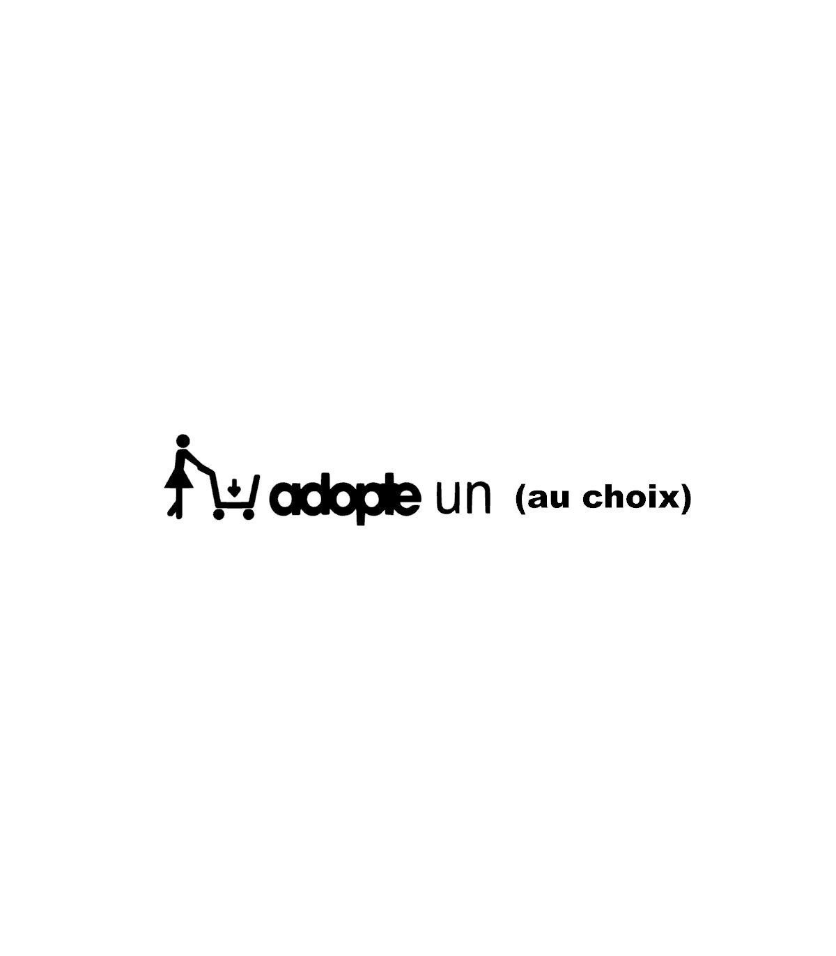 Stickers ADOPTE UN Personnalisable 