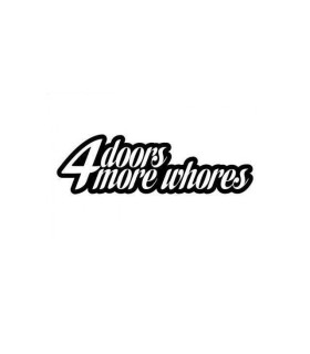 Stickers 4 DOORS FOR MORE WHORES