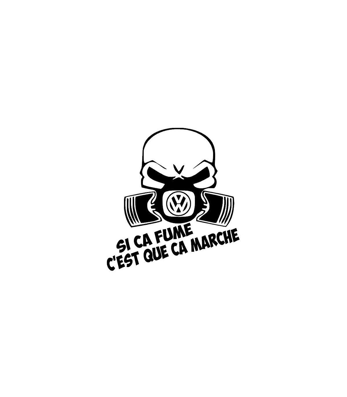 Stickers SI CA FUME VW